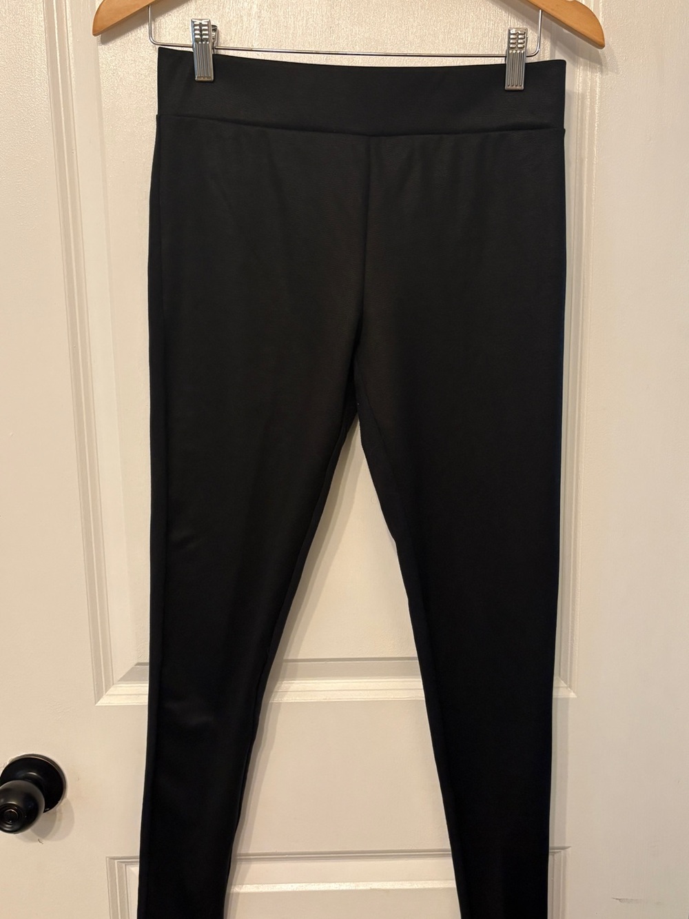 Matty M Black High-Rise Leggings - Smooth Stretch